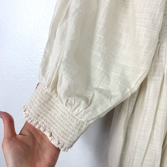 Free People Perfect Storm Midi Dress Tea Ivory Women's Size Small - Picture 4 of 11